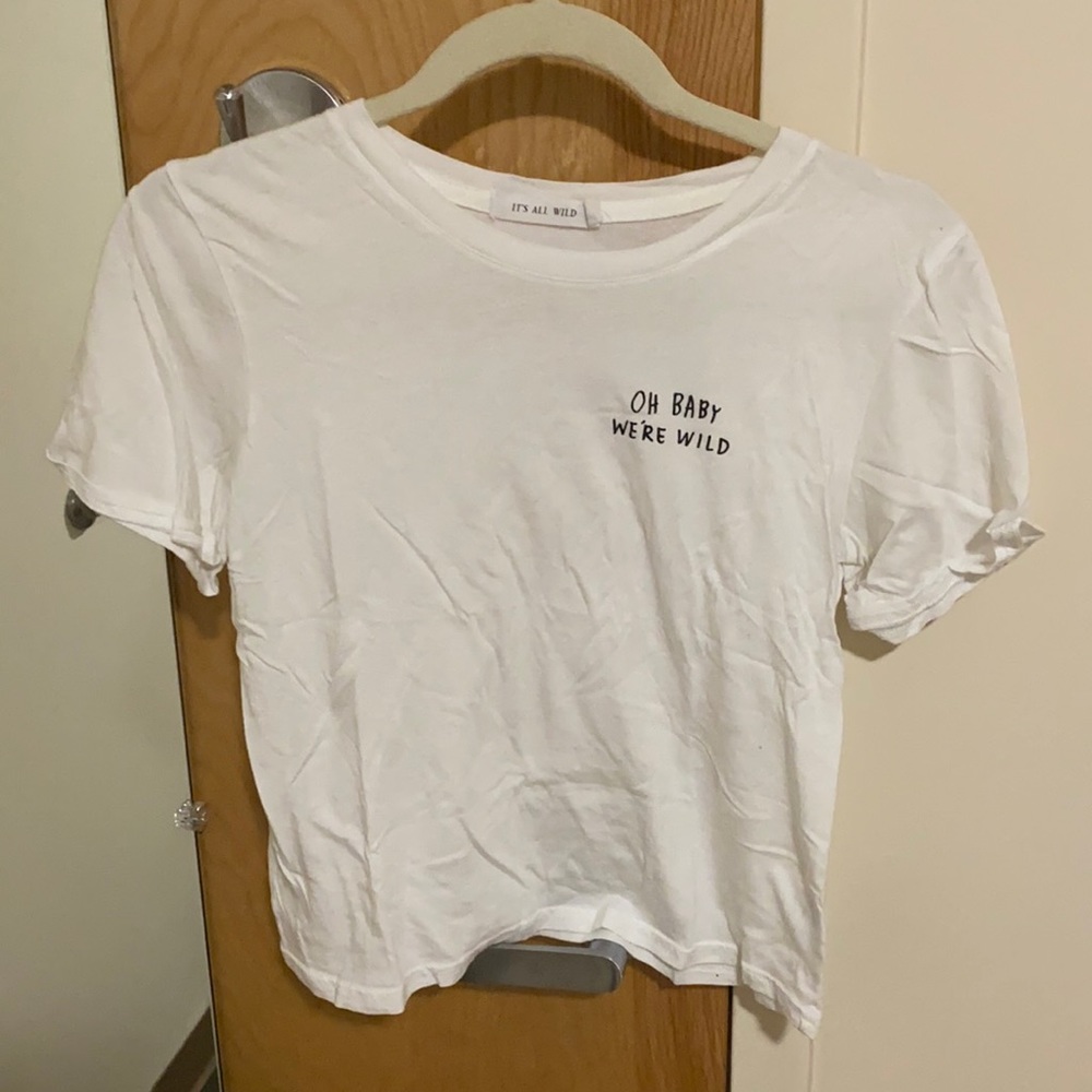 “Oh Baby We’re Wild” Cropped T-shirt
